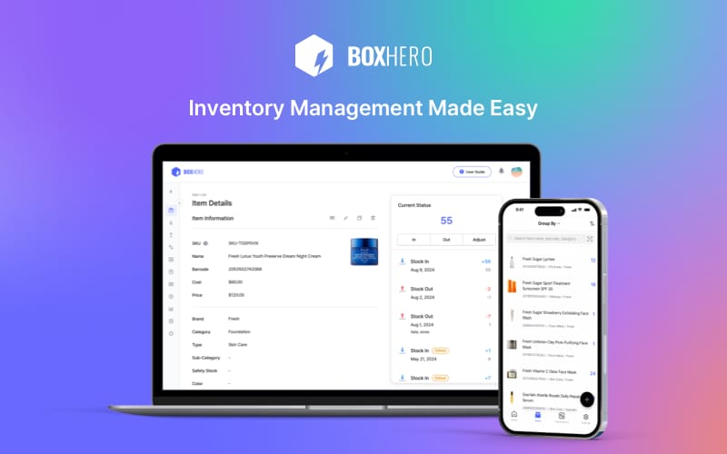 BoxHero Inventory Management Software Banner