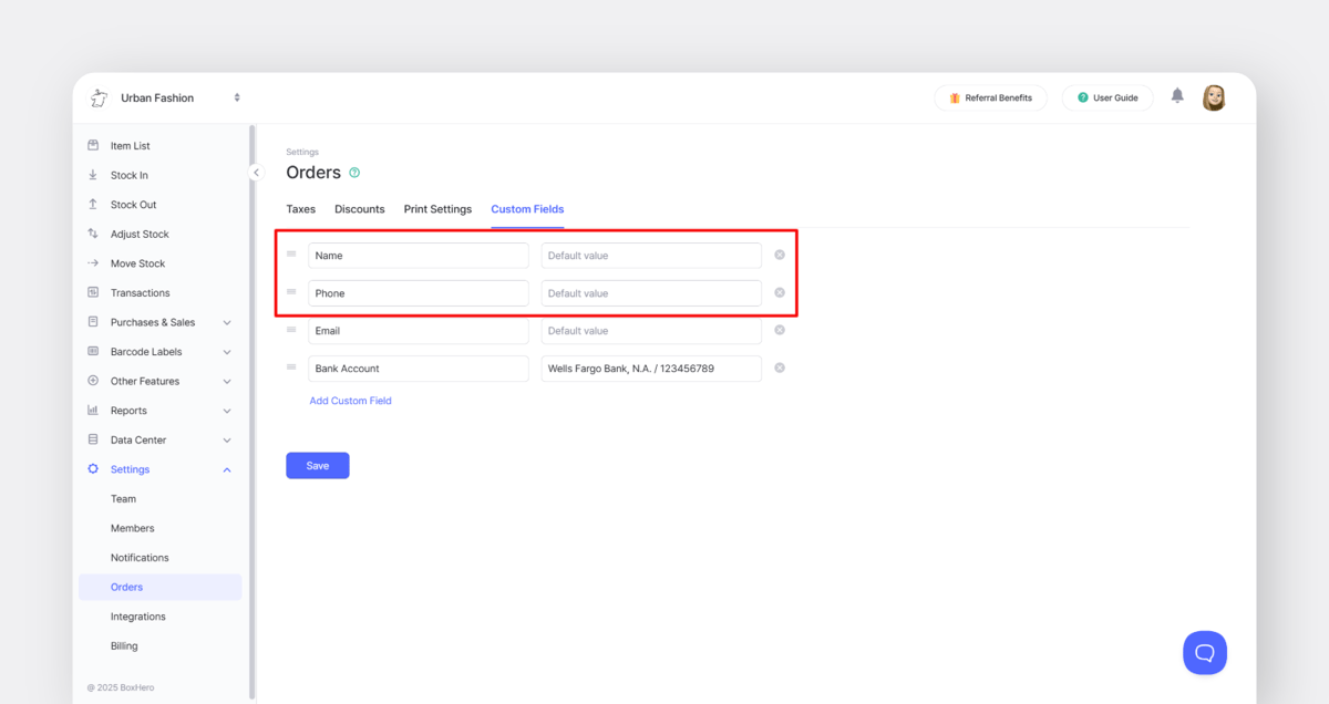 Save Your Custom Fields as Templates