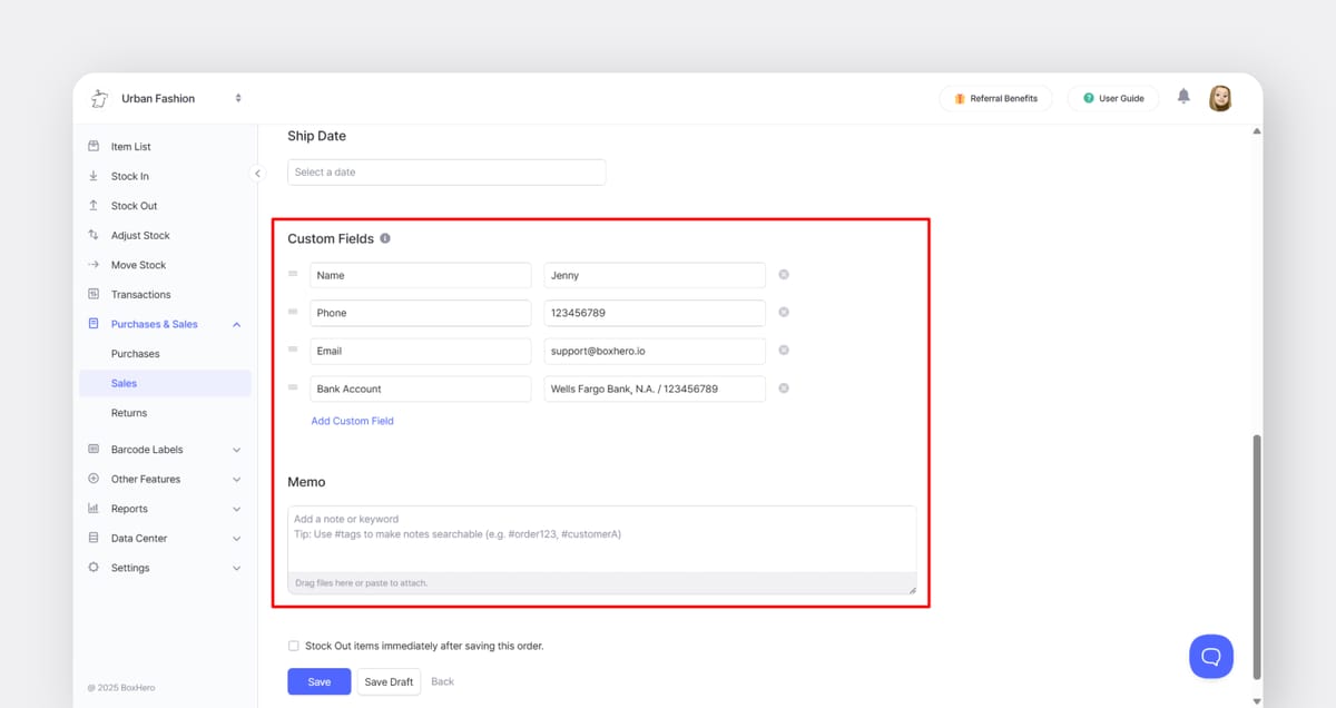 Add Custom Fields Directly to Your Orders