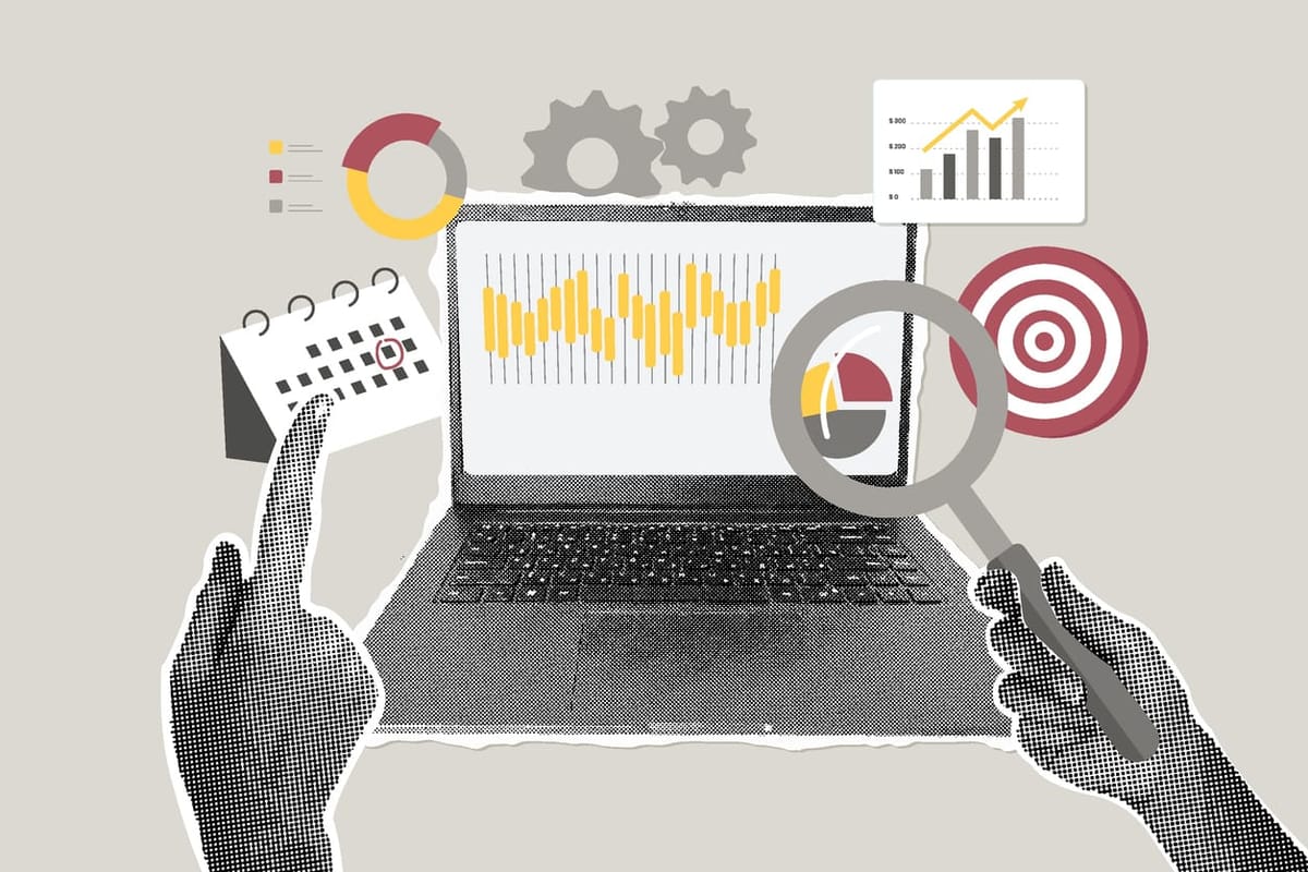 Vector illustration of a business development concept: Strategic planning