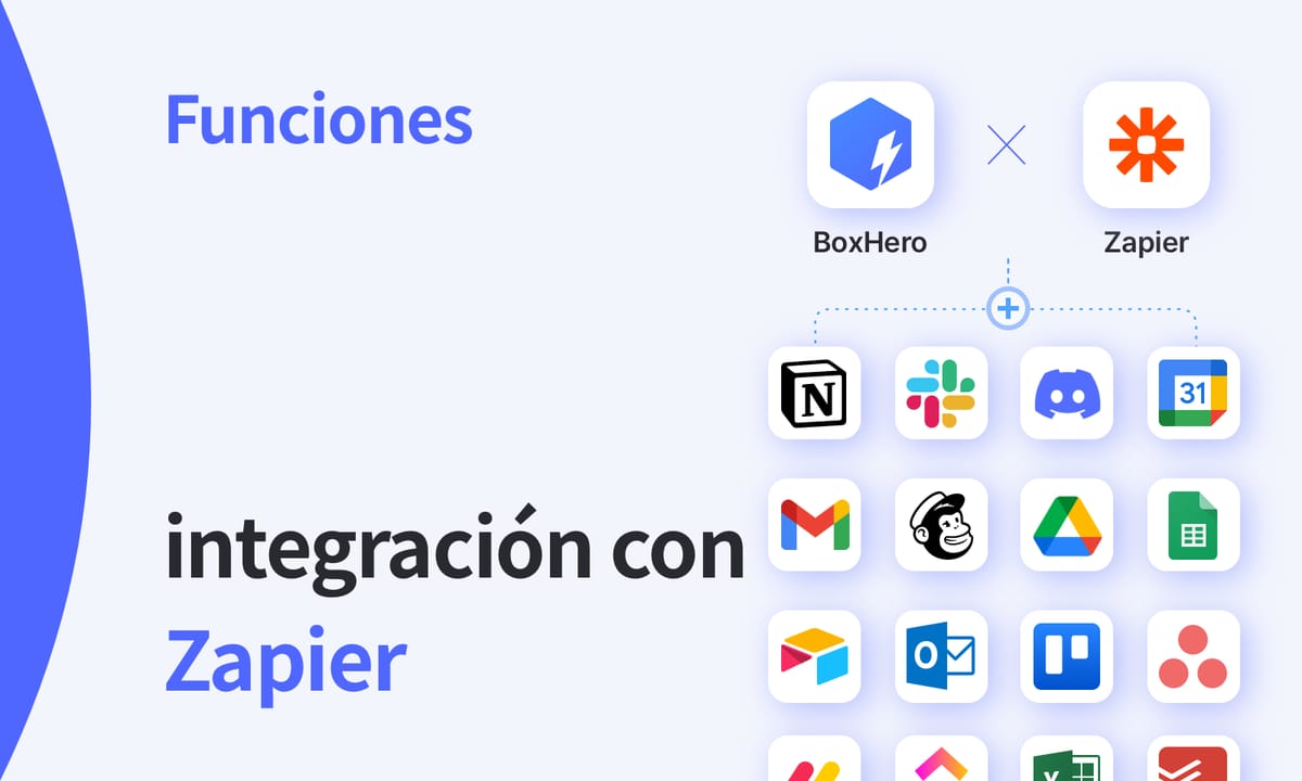 Automatiza las notificaciones de inventario de BoxHero con Zapier, de Slack a Gmail