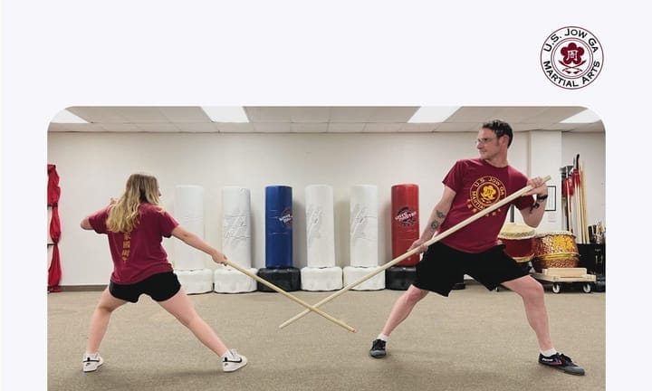Estudiantes tomando clases en U.S. Jow Ga Martial Arts.