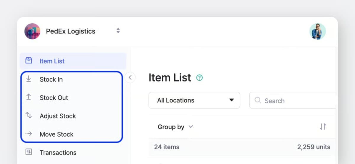 Fitur Stok Masuk, Stok Keluar, Audit, dan Transfer Stok