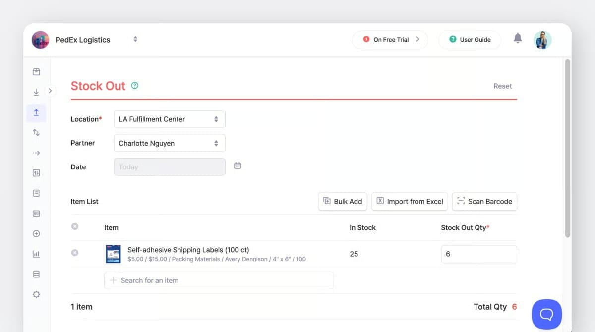 Fitur Stok Keluar di BoxHero