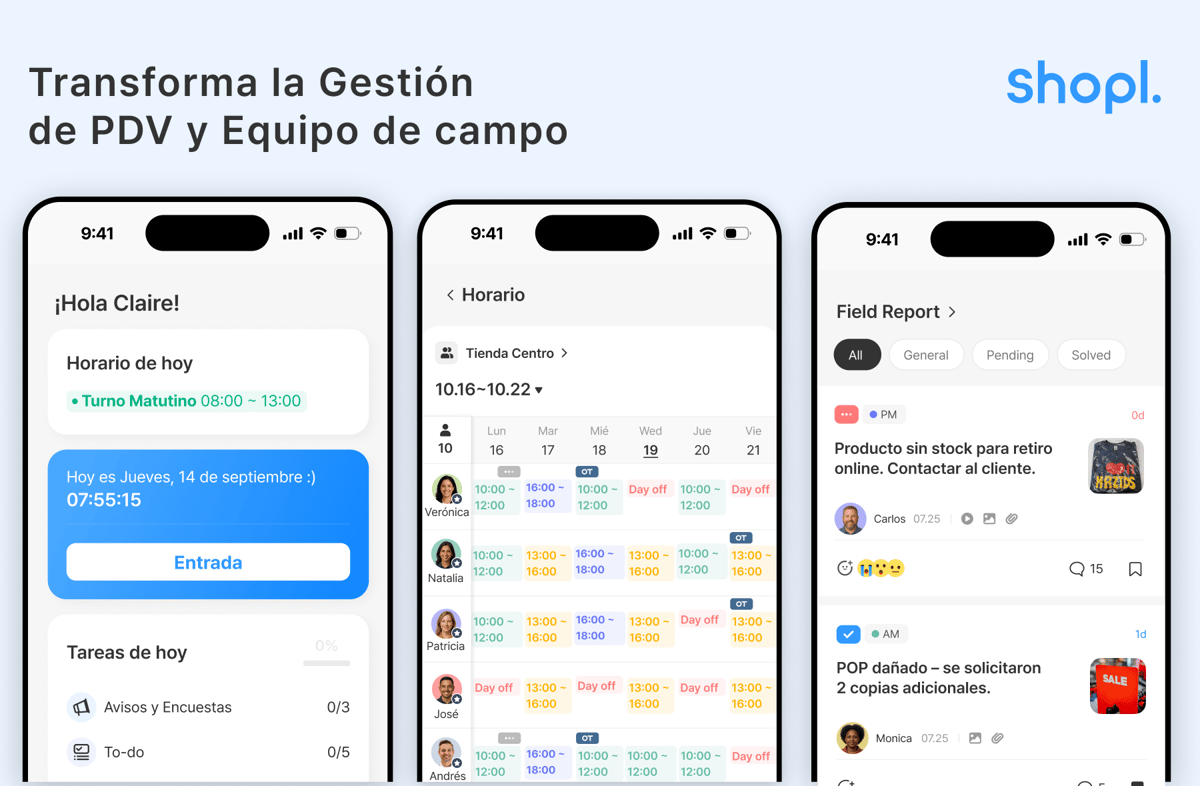 Shopl Fieldforce & Retail Management App Screenshots