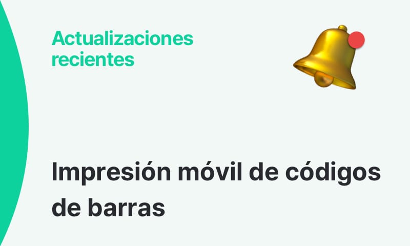 Impresión de códigos de barras en movimiento con la app de BoxHero