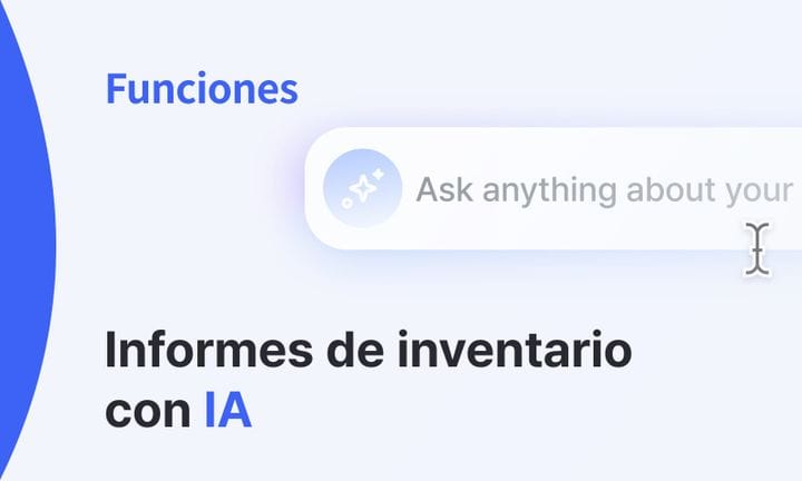 Cómo crear informes de inventario personalizados con el asistente de IA