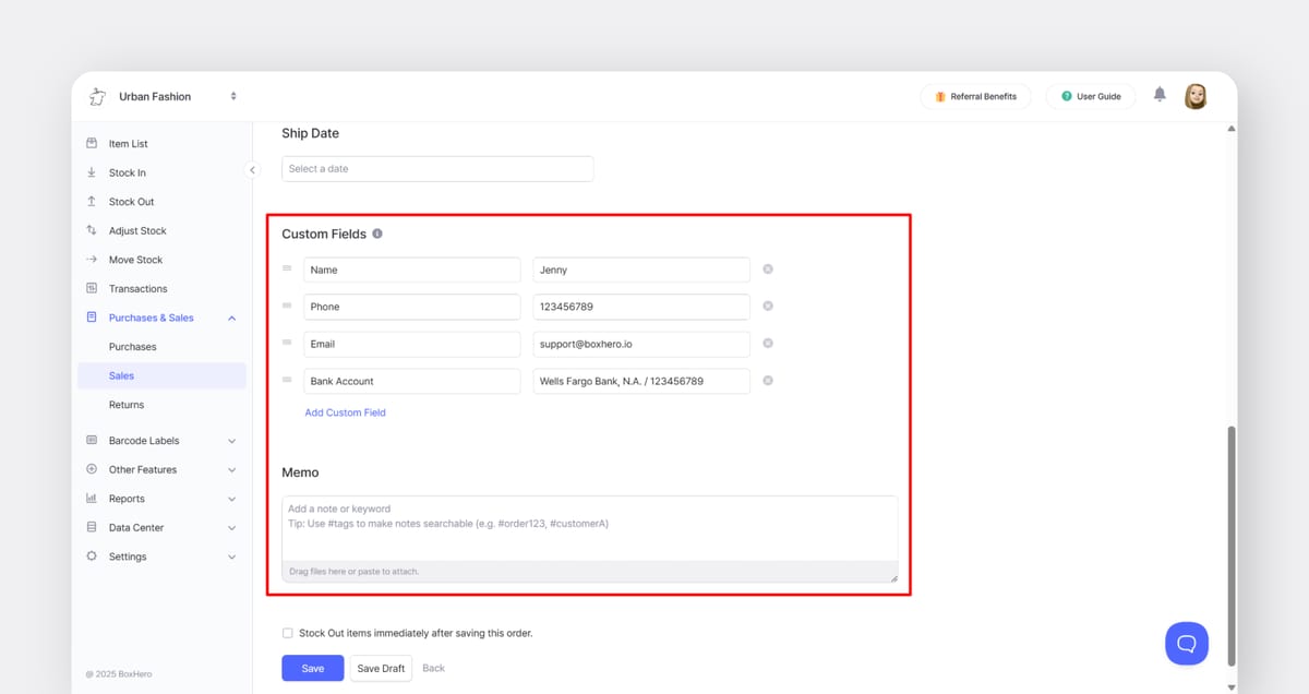 Add Custom Fields Directly to Your Orders