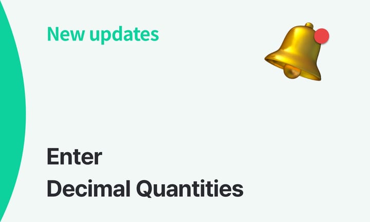 Track Inventory in Partial Units with Decimals